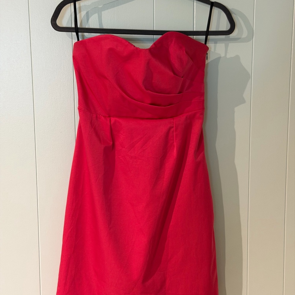 Chic Strapless pink Dress